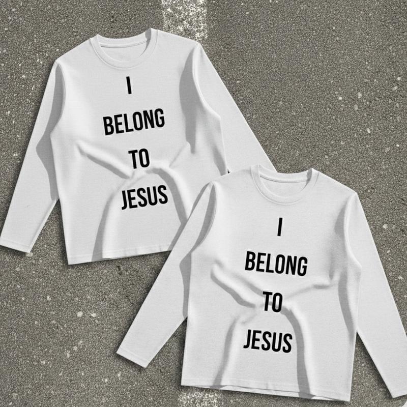 "I BELONG TO JESUS" LONGSLEEVE WHITE