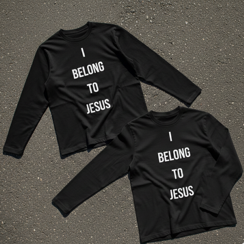 "I BELONG TO JESUS" LONGSLEEVE BLACK